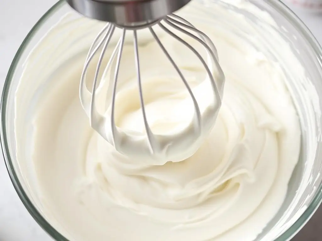 Ubijanie śmietany na krem do ciasta kukułka