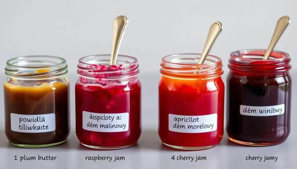 Alternatywne rodzaje dżemu do przepisu na ciasto pani Walewska siostry Anastazji z orzechami