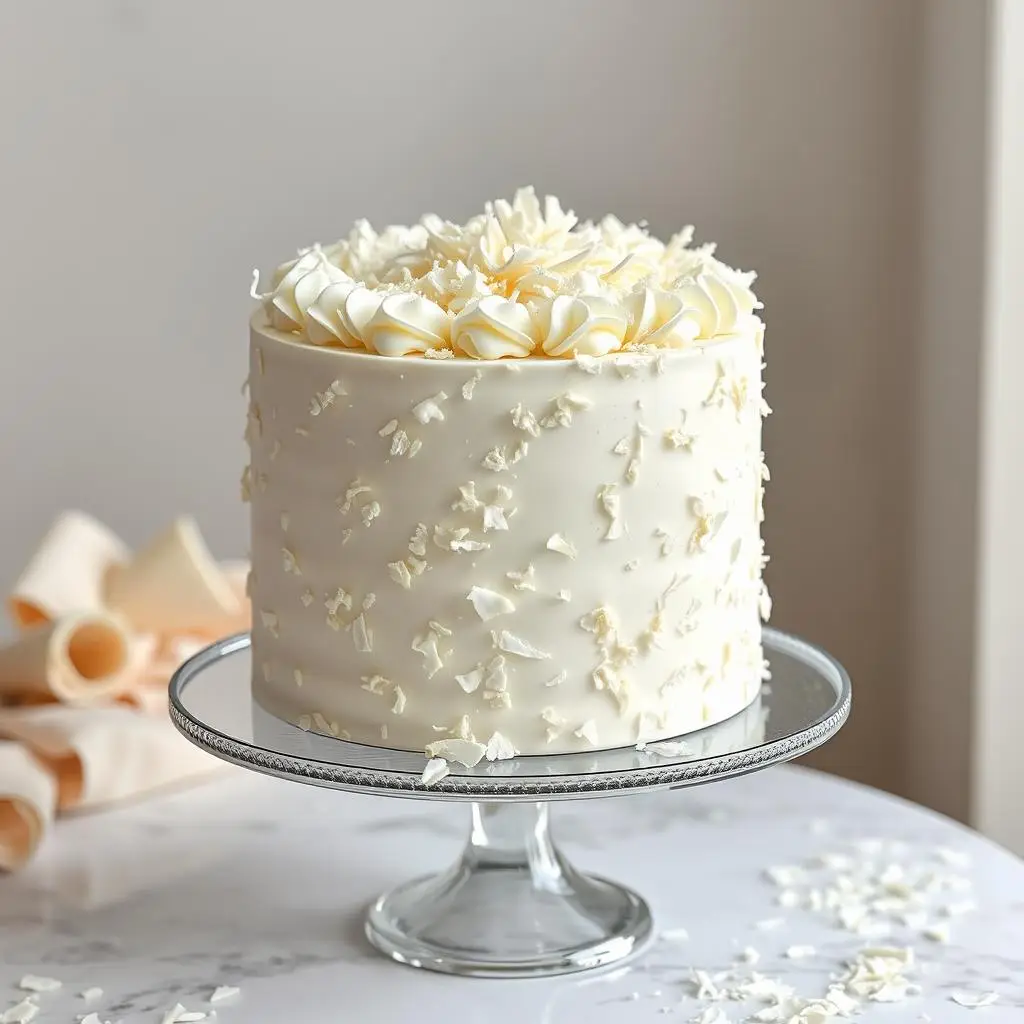 Biała dama z białą czekoladą - luksusowa wersja ciasta