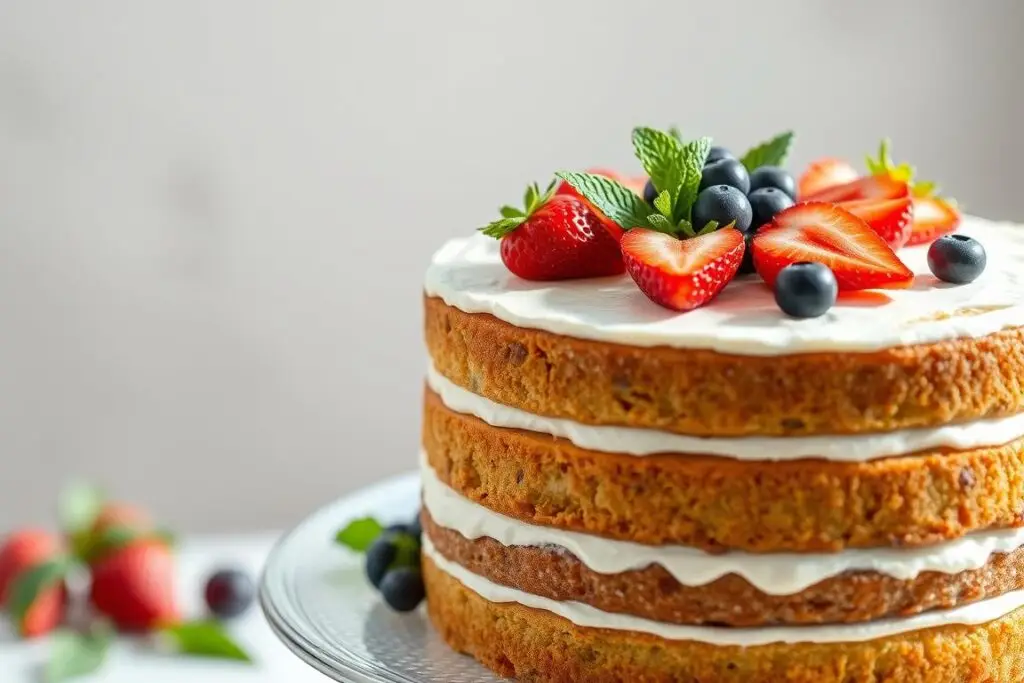 Ciasto harataniec w wersji z dodatkiem świeżych owoców