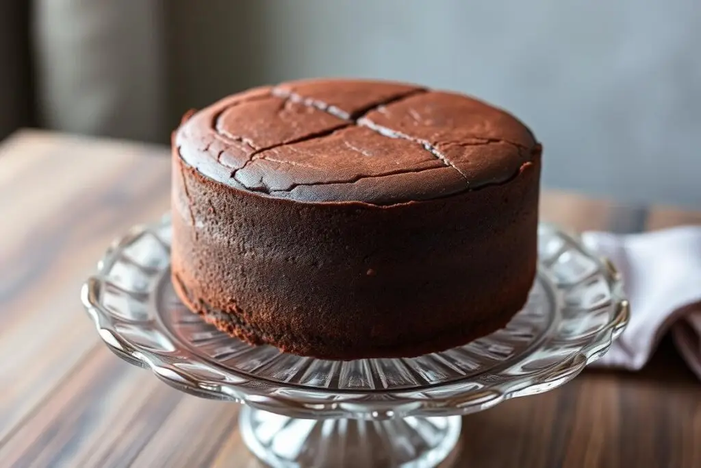 Gotowy biszkopt ciemny z 6 jaj siostry Anastazji na paterze
