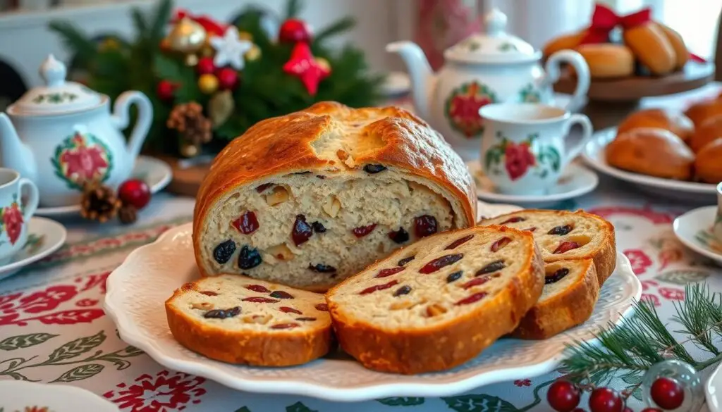 Gotowy keks Siostry Anastazji podany na świątecznym stole