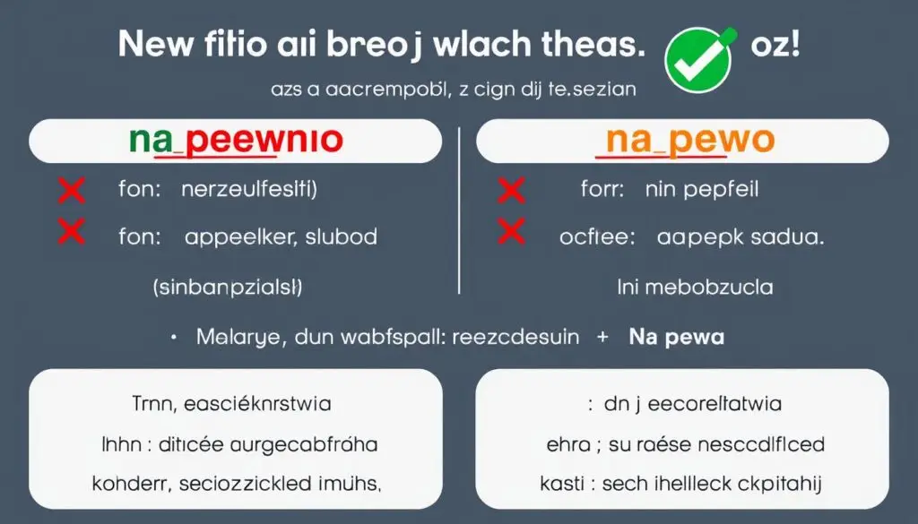 Najczęstsze błędy w pisowni wyrażenia 'na pewno'