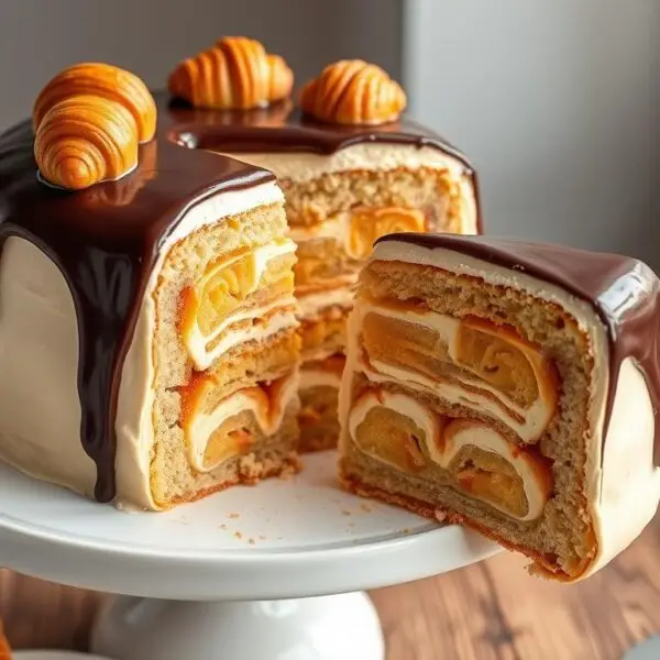 Placek z rogalikami 7 days – przepis na wyjątkowe ciasto domowe