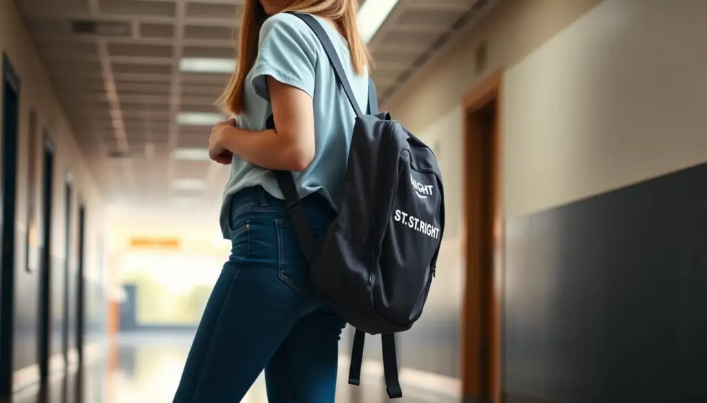 Plecak ST.RIGHT w szkolnej stylizacji dla nastolatki