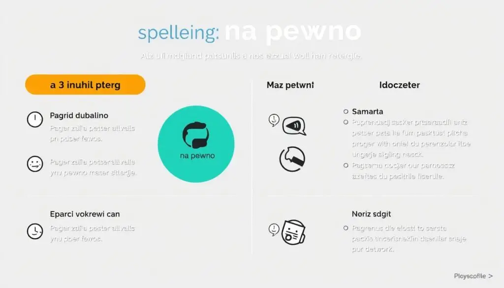 Podsumowanie zasad pisowni wyrażenia 'na pewno'