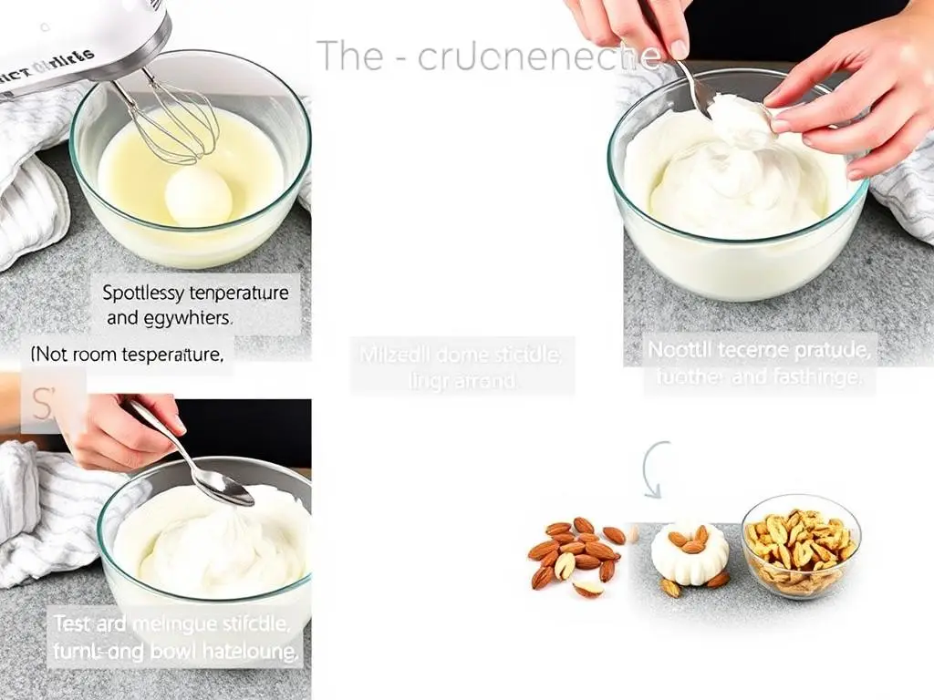 Porady dotyczące przygotowania bezy do przepisu na ciasto pani Walewska siostry Anastazji z orzechami