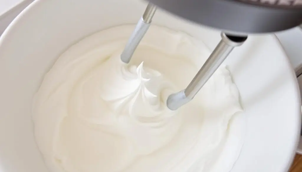 Prawidłowo ubite białka na sztywną pianę do ciasta biała dama