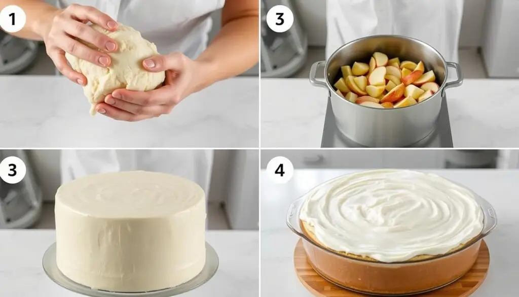 Proces przygotowania ciasta niebo w gębie siostry Anastazji