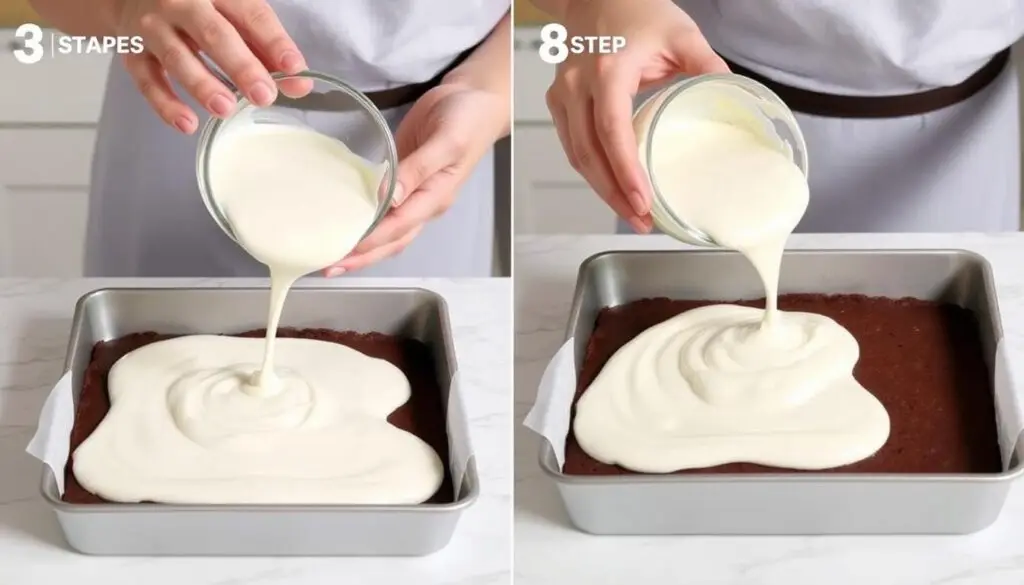 Proces przygotowania ciasta z masą jogurtową siostry Anastazji