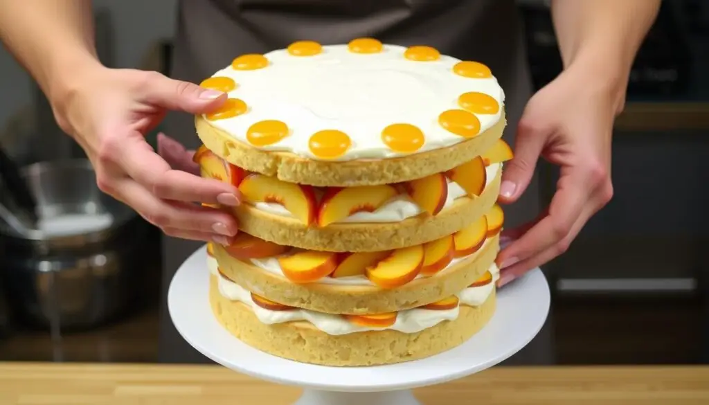 Proces składania warstw ciasta kora dębu siostry Anastazji