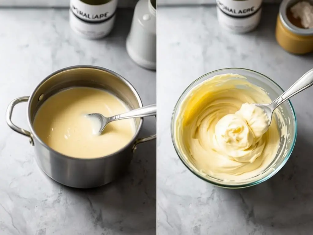 Przygotowanie masy budyniowej do ciasta kora dębu