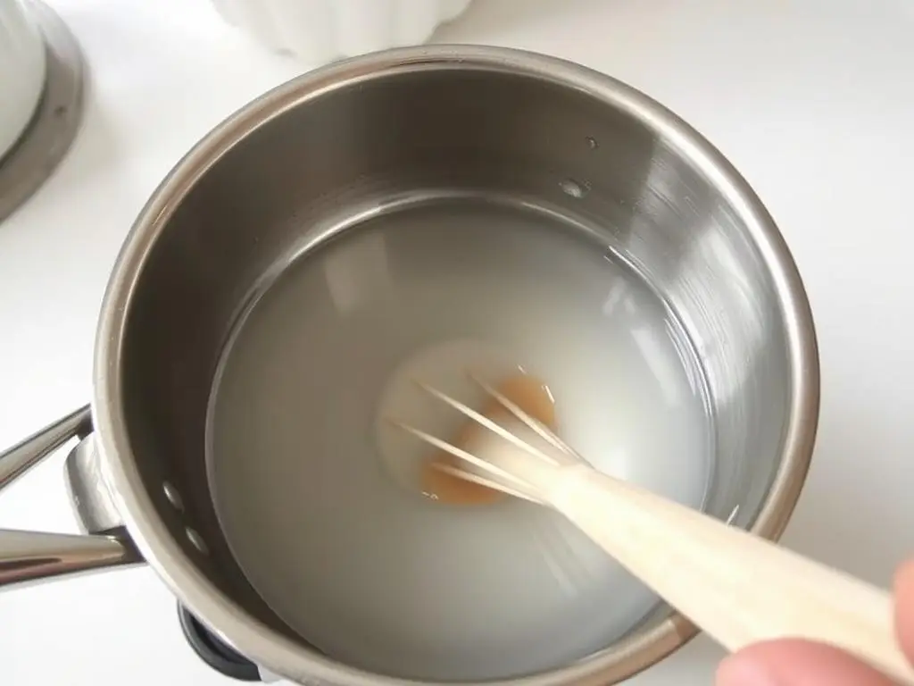 Przygotowanie polewy z żelatyną do ciasta siostry Anastazji