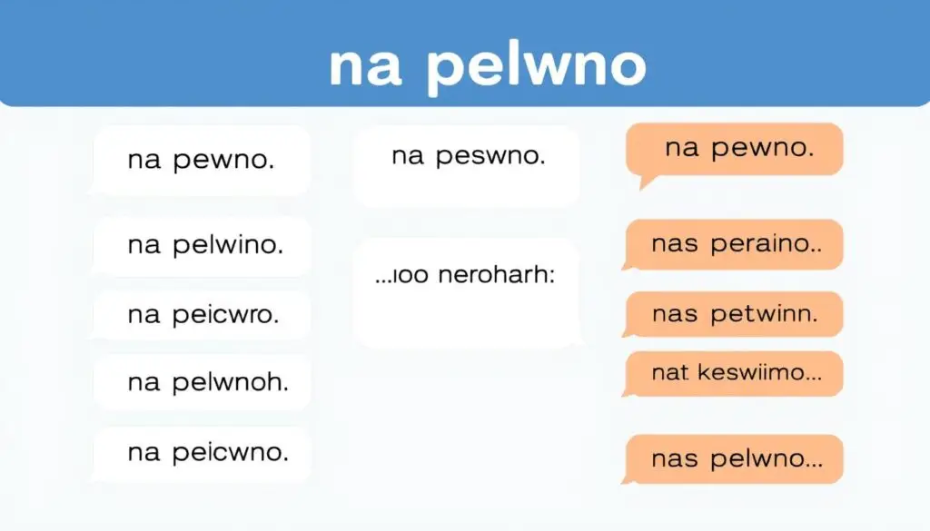 Różne konteksty użycia wyrażenia 'na pewno' w języku polskim