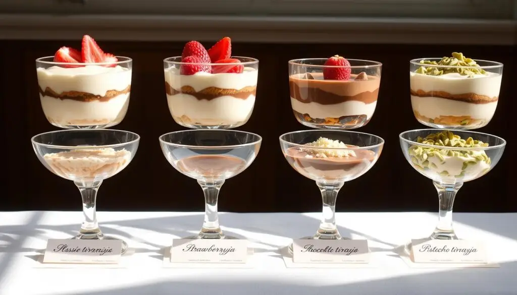 Różne warianty tiramisu inspirowane przepisem siostry Anastazji