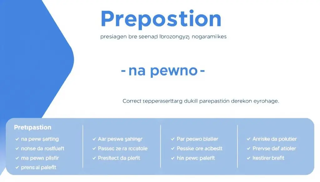 Schemat przedstawiający zasady pisowni wyrażeń przyimkowych w języku polskim