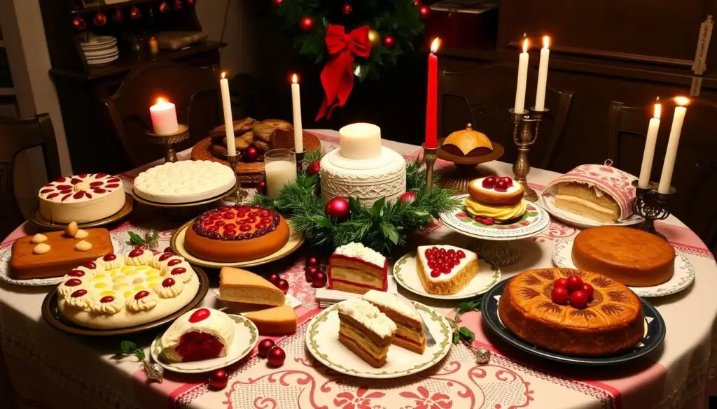 Świąteczny stół z ciastami na Boże Narodzenie Siostry Anastazji Świąteczny stół z ciastami na Boże Narodzenie Siostry Anastazji