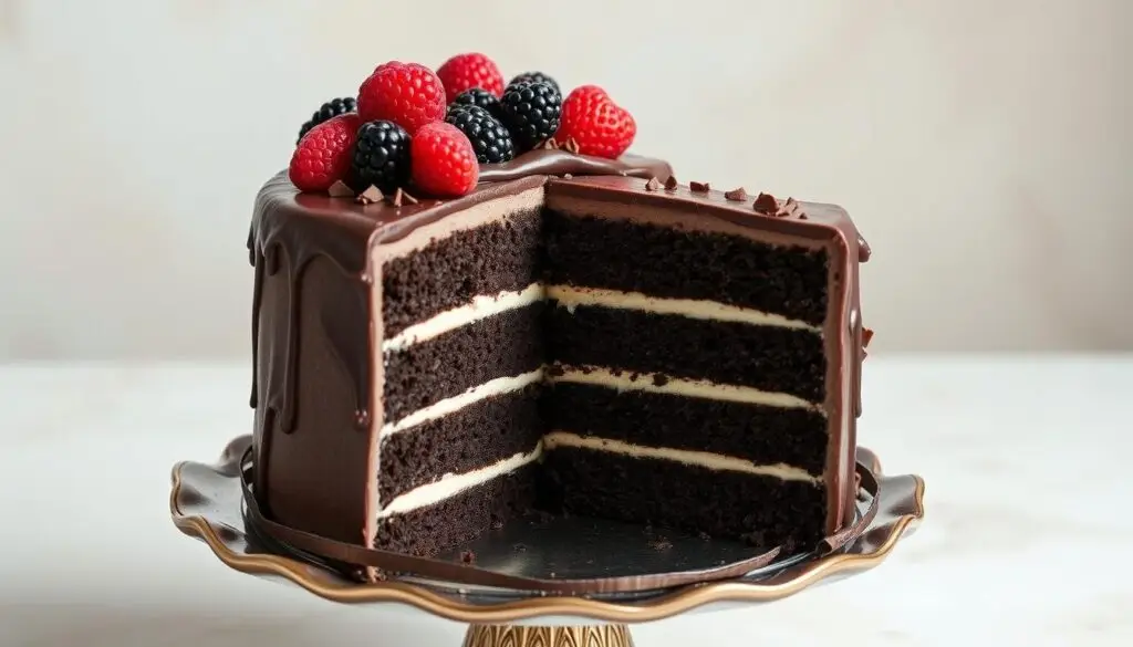 Tort przygotowany na bazie biszkoptu ciemnego z 6 jaj siostry Anastazji