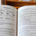 Książka przedstawiająca zasady ortografii polskiej otwarta na stronie z regułami pisowni ó i u