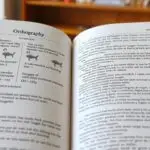 Książka przedstawiająca zasady ortografii polskiej otwarta na stronie z regułami pisowni ó i u