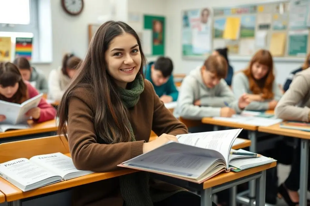 Uczeń cudzoziemiec uczący się języka polskiego jako obcego