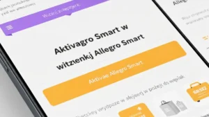 Ekran aplikacji Allegro z opcją aktywacji Allegro Smart i przyciskiem subskrypcji