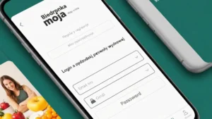 Aplikacja Biedronka Moja na ekranie smartfona - rejestracja i logowanie