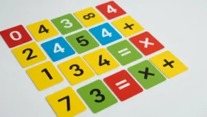 Domino matematyczne do druku - kolorowe karty gry edukacyjnej z liczbami i operacjami matematycznymi
