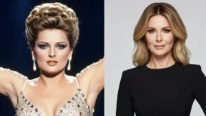 Edyta Górniak - polska piosenkarka w estradowym ujęciu z lat 90-tych i współczesnym portretem