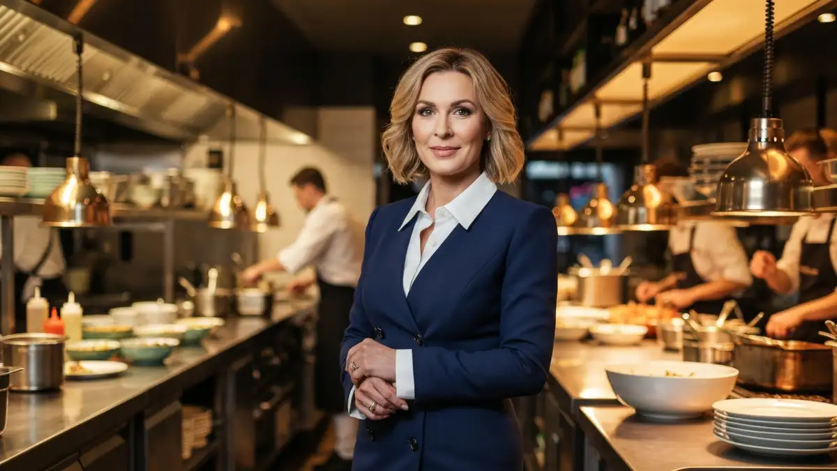 Magda Gessler portret - restauratorka i telewizyjna osobowość