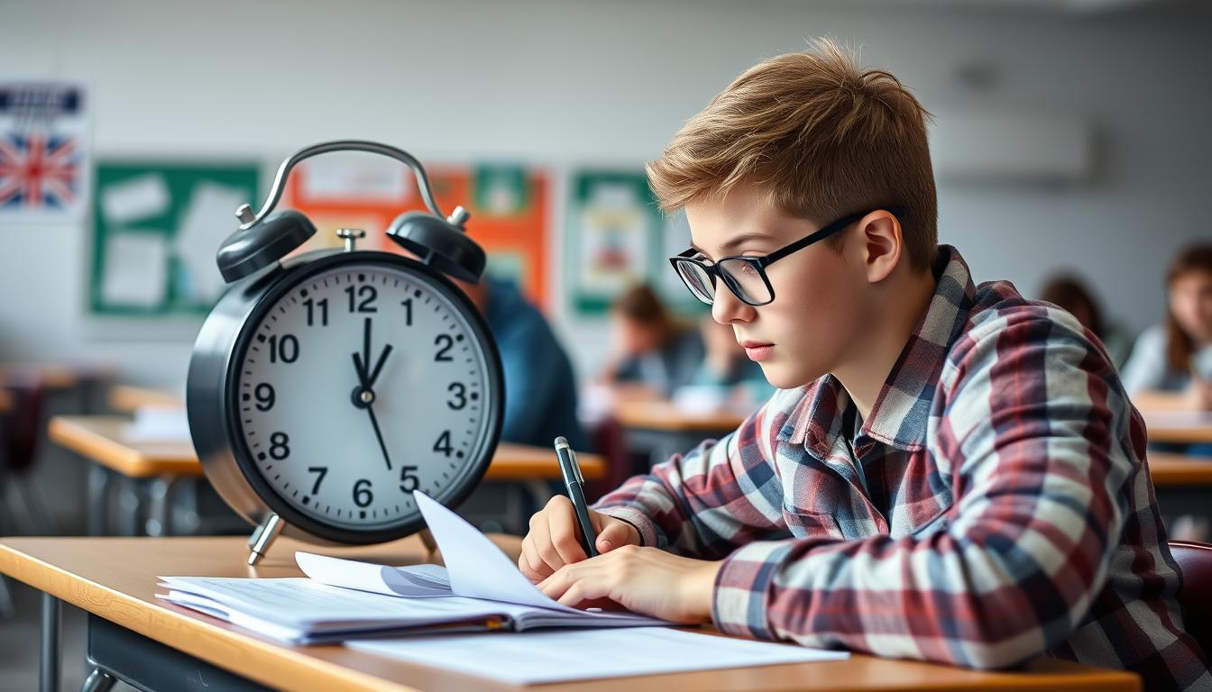 Dostosowania na maturze - uczeń korzystający z dodatkowego czasu podczas egzaminu maturalnego